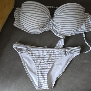 Striped Bikini Set
